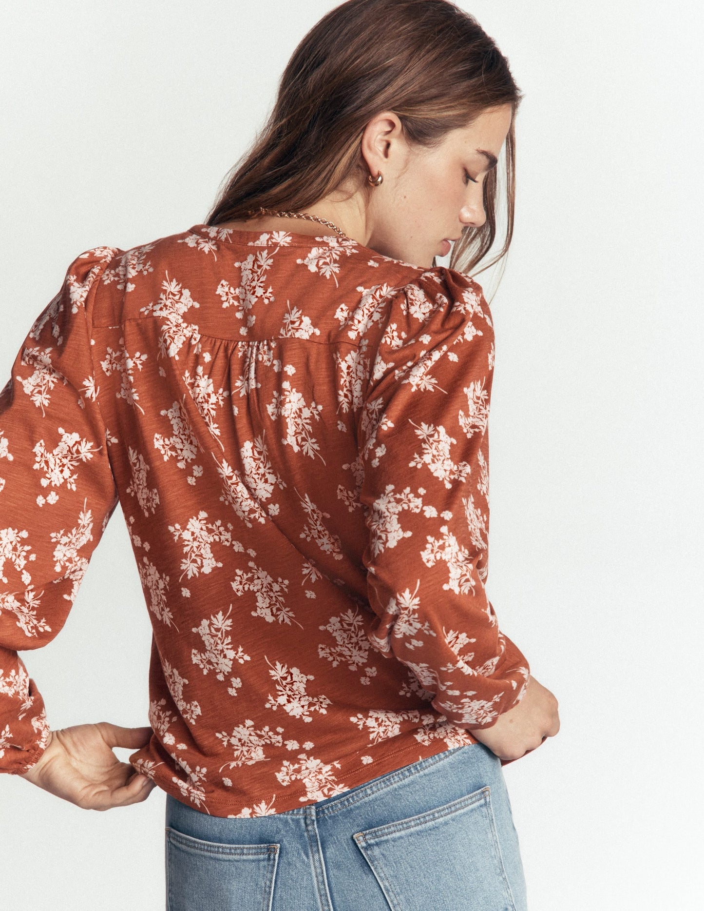 Ara Jersey Shirt-Arabian Spice, Flecked Bunch