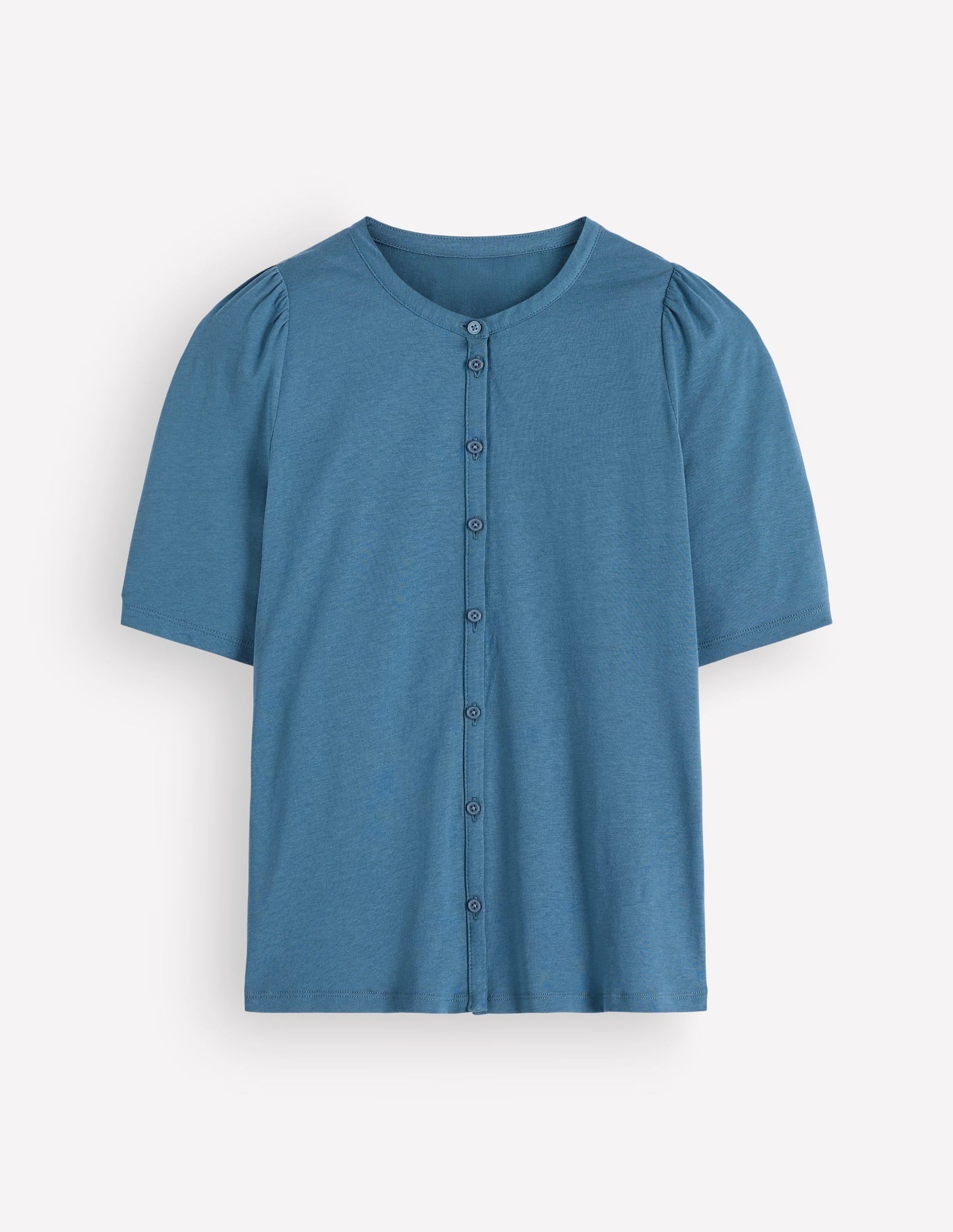 Supersoft Short Puff Shirt-Storm Blue