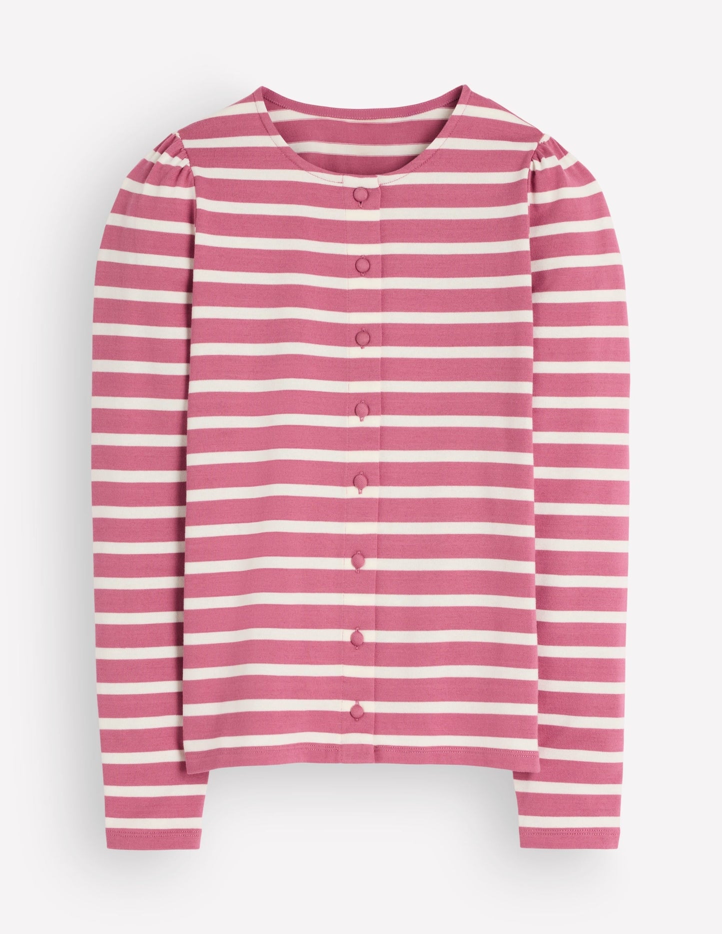 Iris Puff Sleeve Mariner-Heather Rose and Ivory Stripe