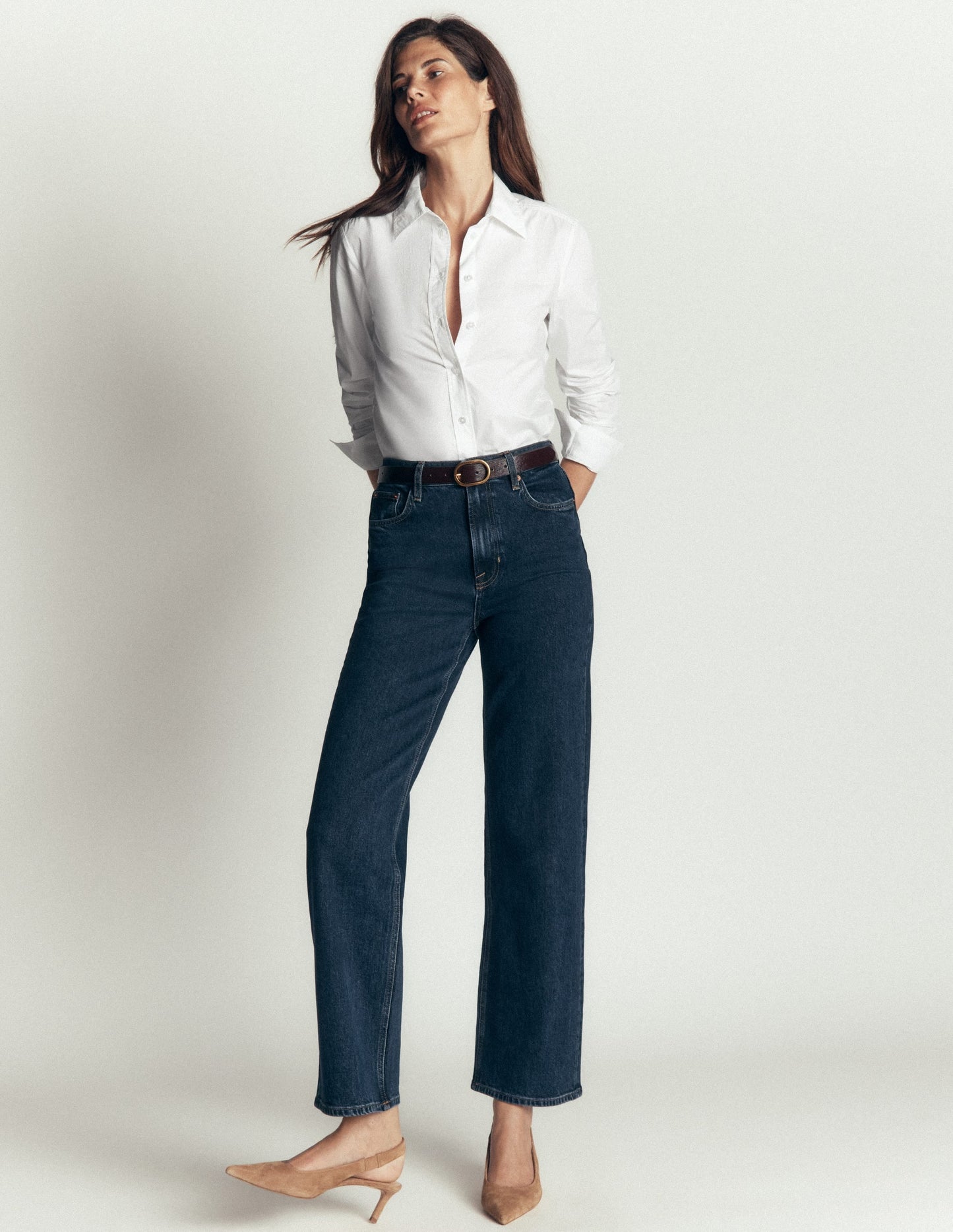 The New Sienna Cotton Shirt-White