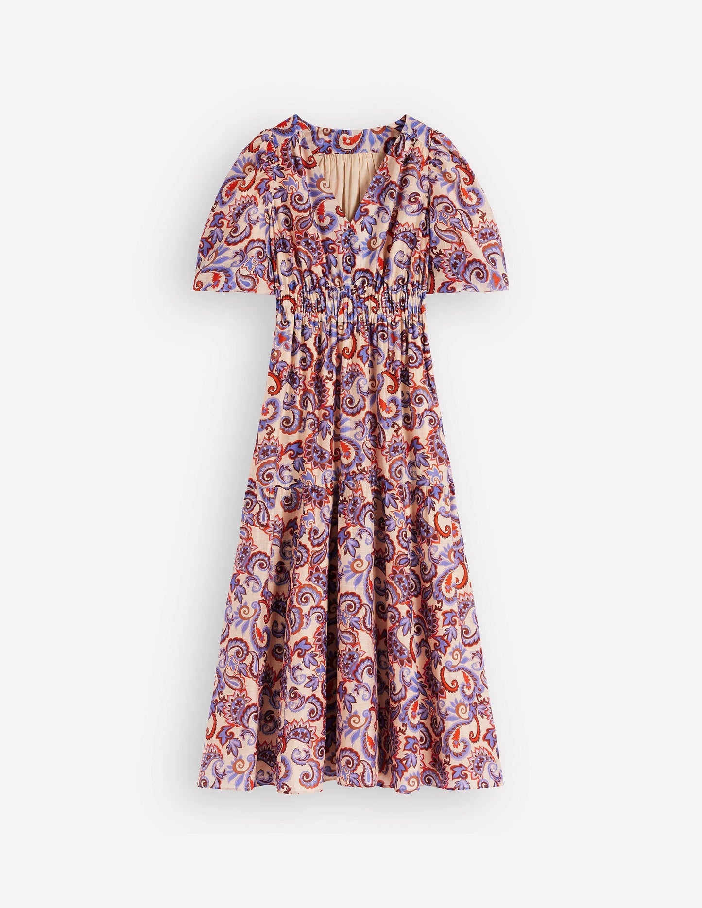 Irene Occasion Dress-Almond Milk, Paisley Frenzy