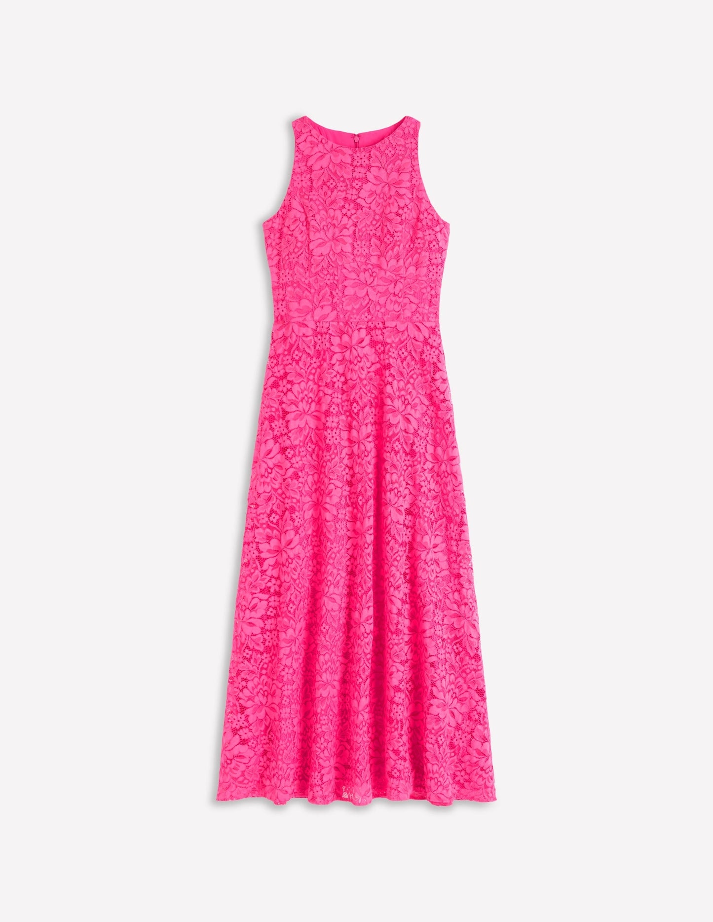 Silvia Boned Bodice Maxi Dress-Pink Punch Lace