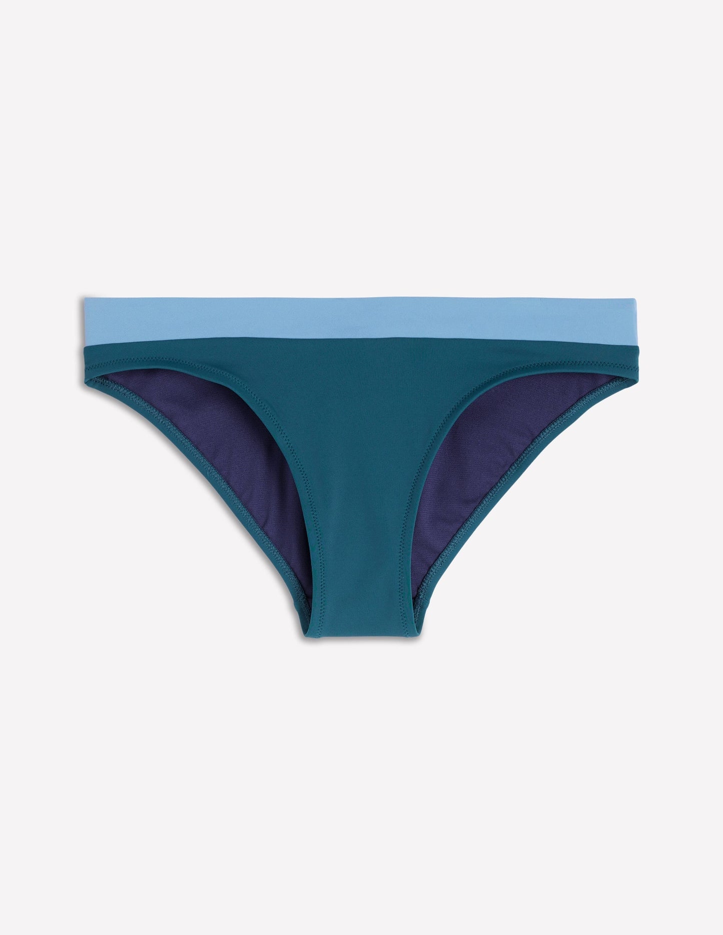 Campania Bikini Bottoms-Navy, Green, Blue Colourblock