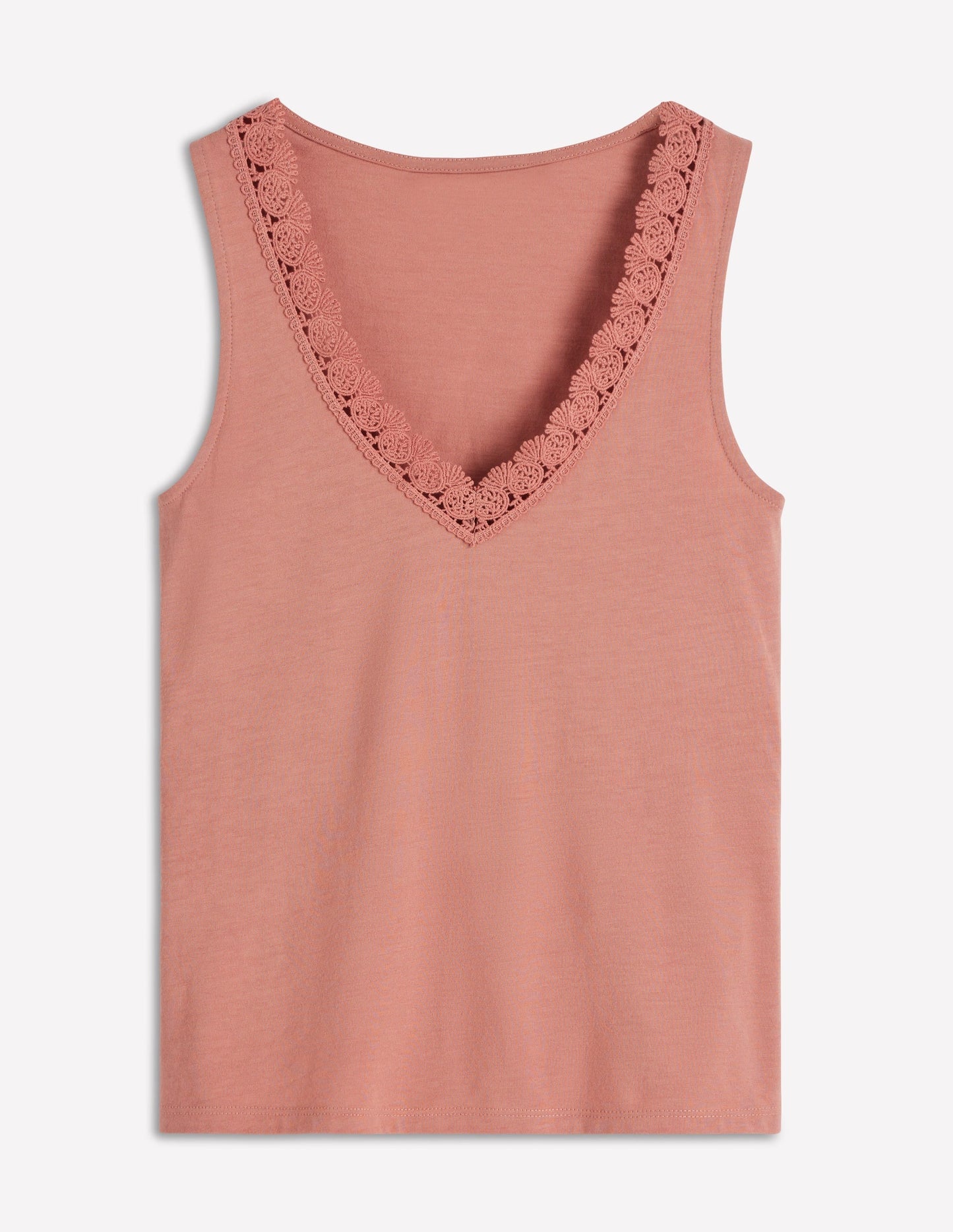 Supersoft V Neck Trim Vest-Vintage Rose