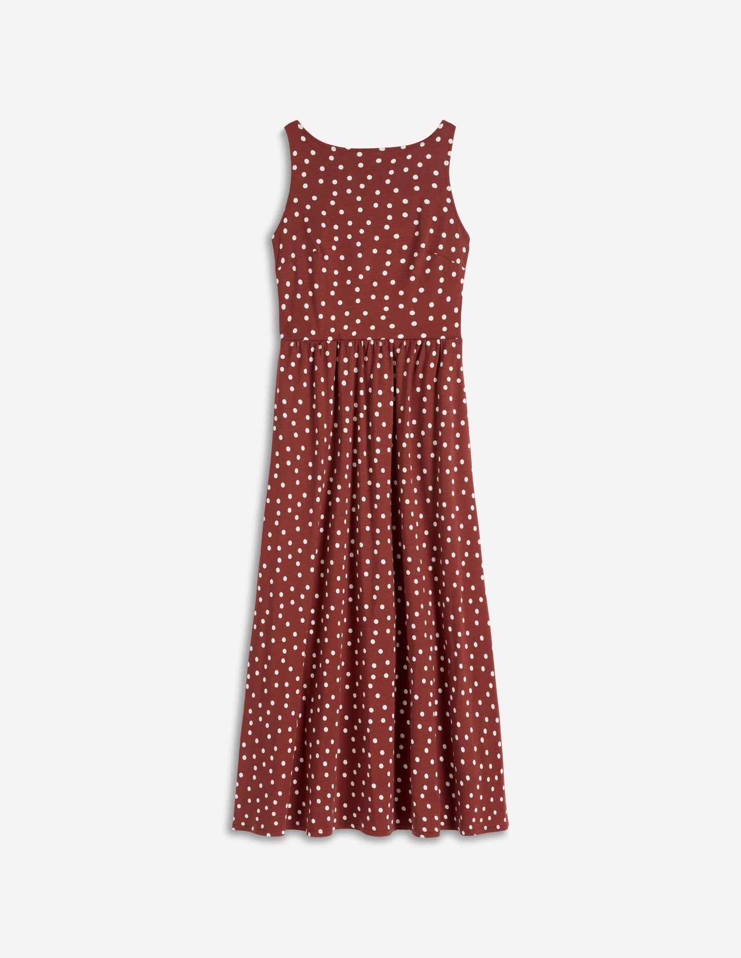 Saoirse Smock Back Dress-Roasted Brown, Painted Dot