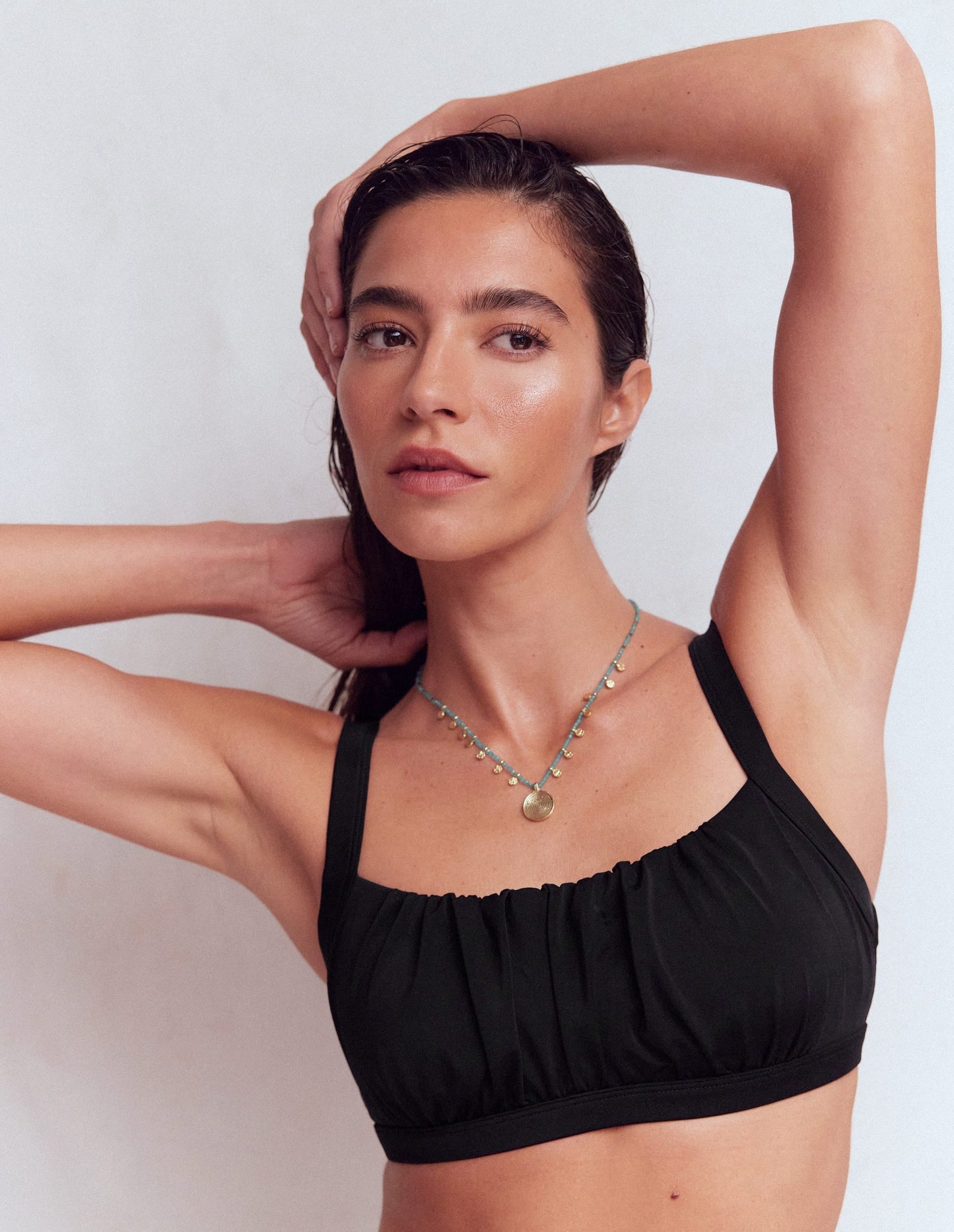 Skiathos Bikini Top-Black
