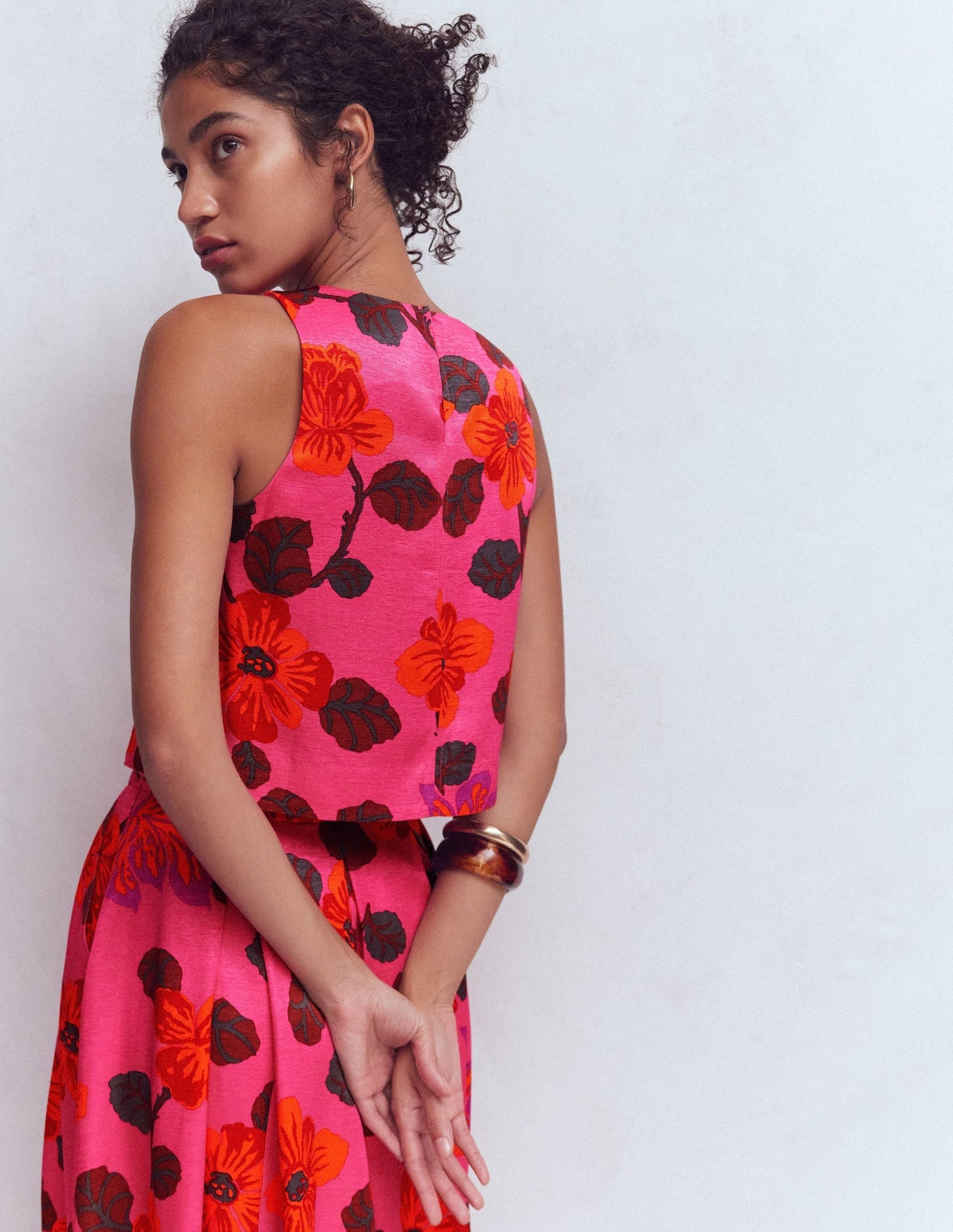 Occasion Shell Top-Multi, Elaborate Blossom