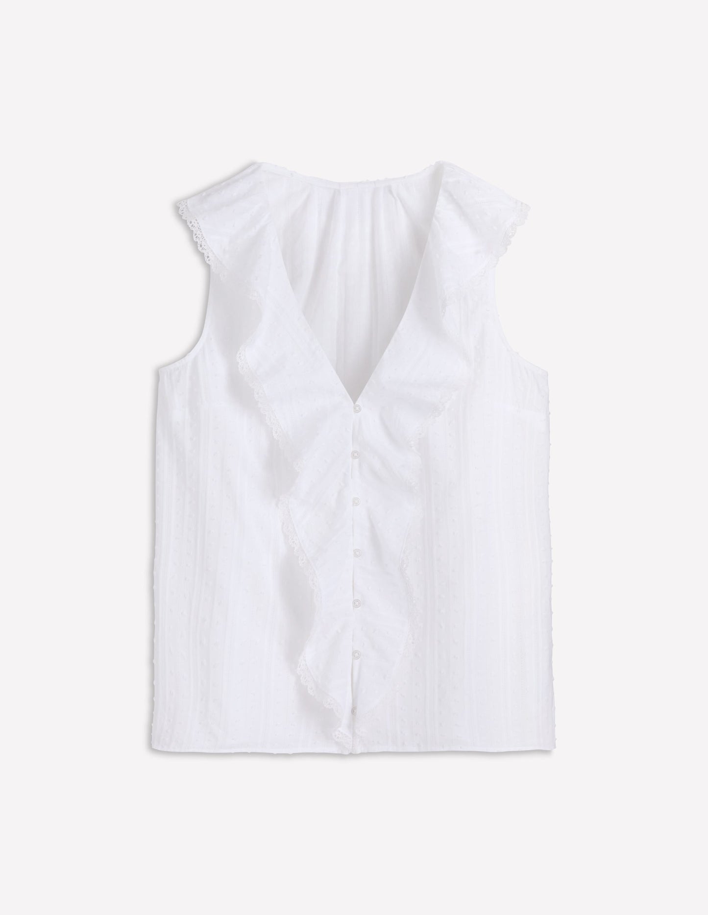 Eliza Sleeveless Top-White