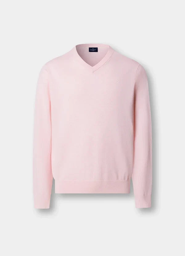 Cotton-Silk V-Neck Jumper