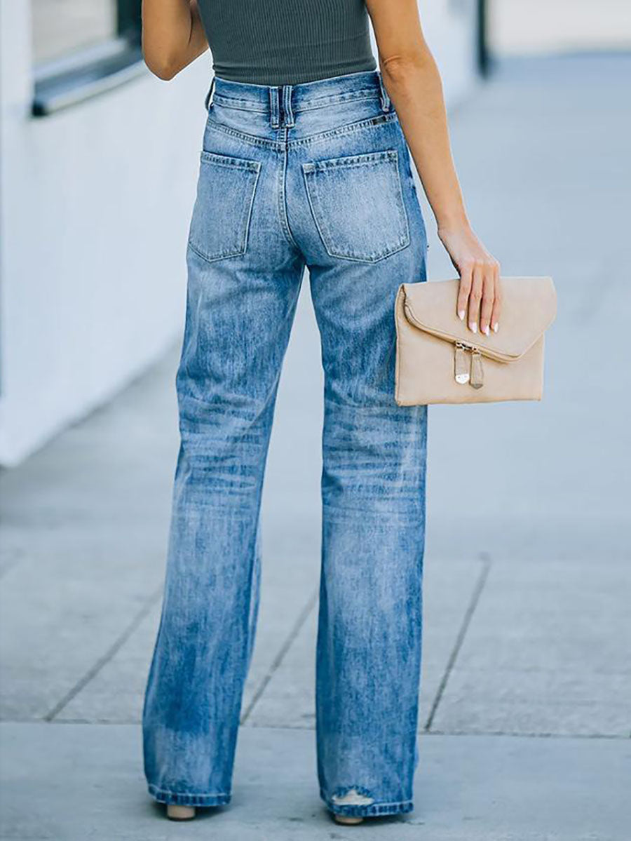 Stunncal Allan High Rise Distressed 90¡¯s Flare Jeans