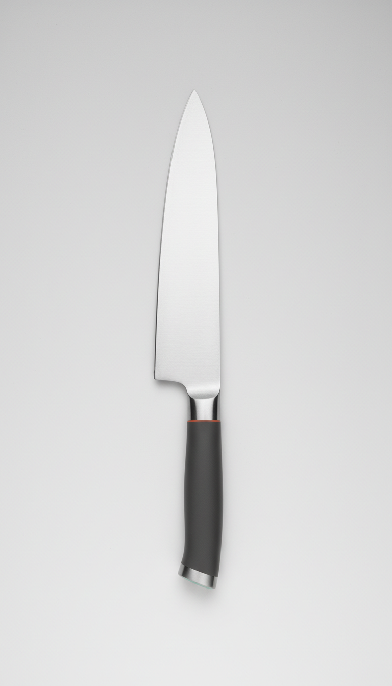 Stainless steel chef¡¯s knife with ergonomic handle