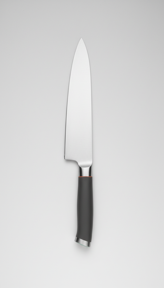 Stainless steel chef¡¯s knife with ergonomic handle