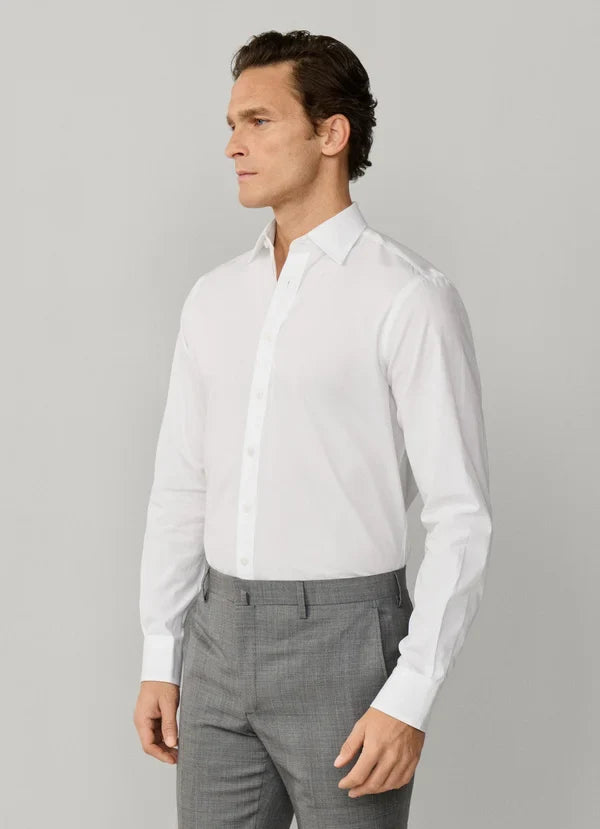 Classic Fit Engineered Stripe Poplin Shirt