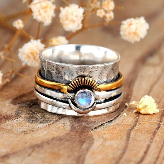 🎁Sun and Moon Surrounding Gemstone Ring