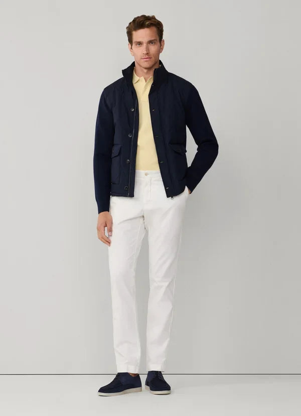 Merino Wool Hybrid Full-Zip Cardigan