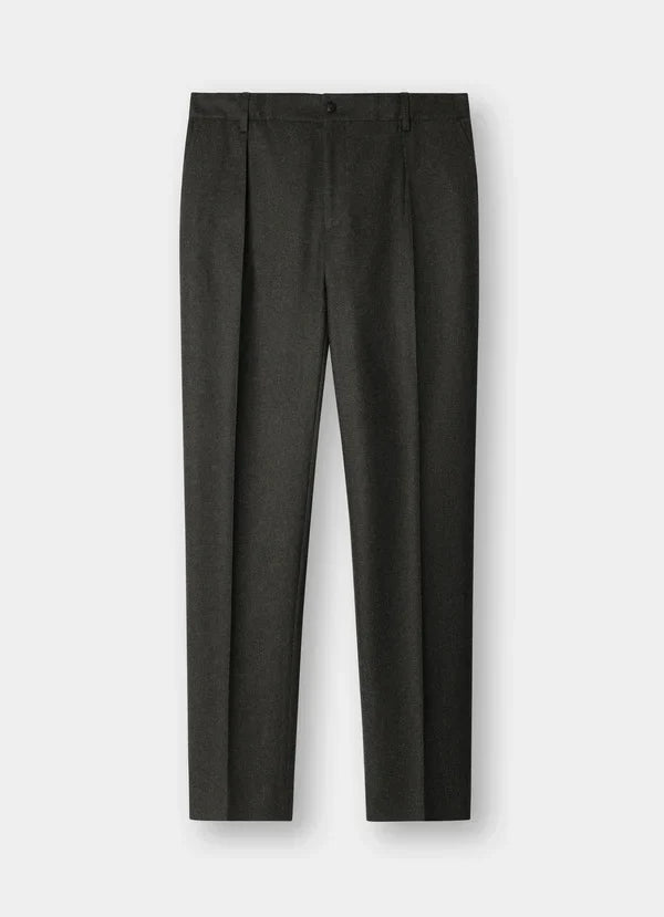 Slim Fit Kensington Wool Pleated Trouser