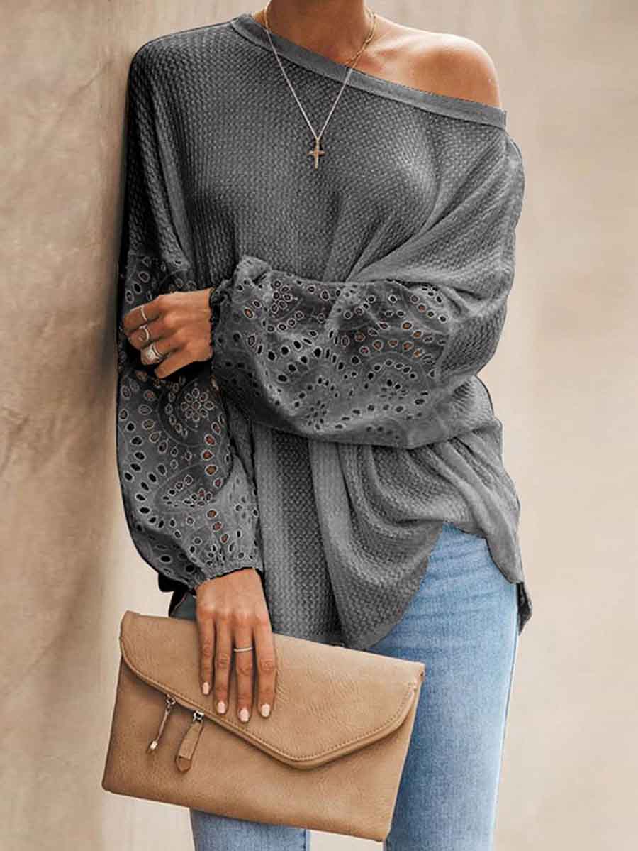 Stunncal Loose Long-sleeved T-shirt