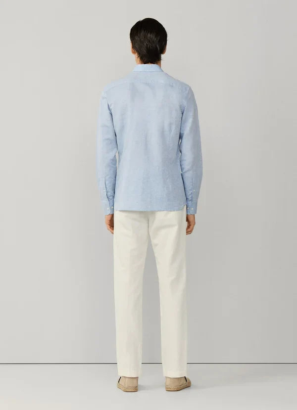 Tailored Fit Cotton-Linen Shirt