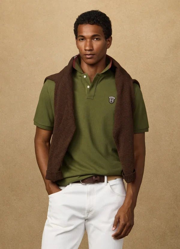 Classic Fit Short Sleeve Badge Polo