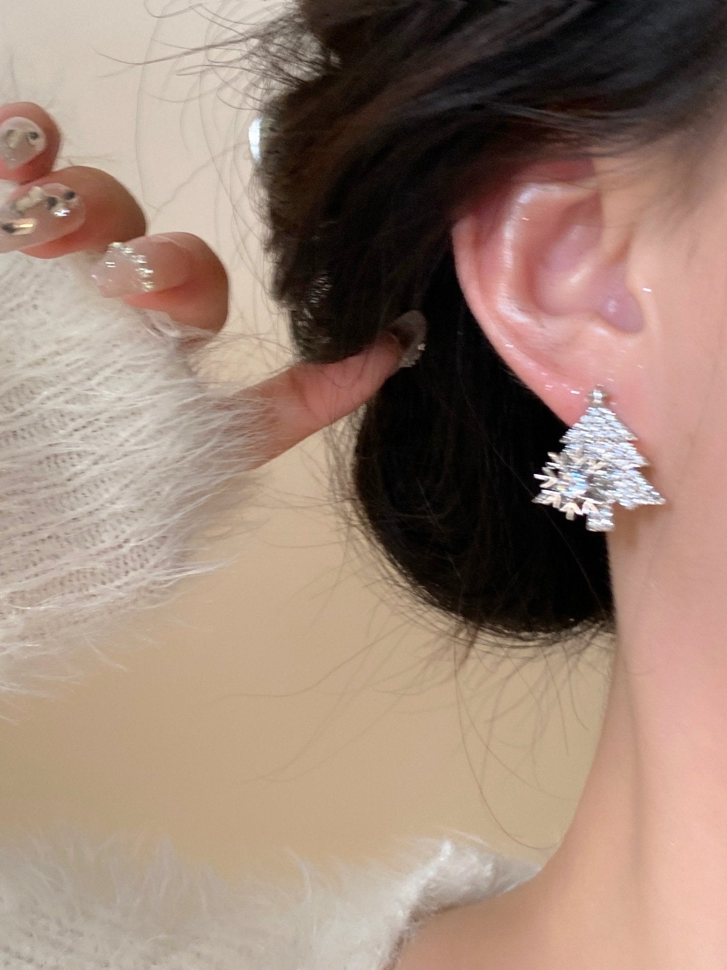 🎁Rotatable Snowflake Christmas Tree Earrings