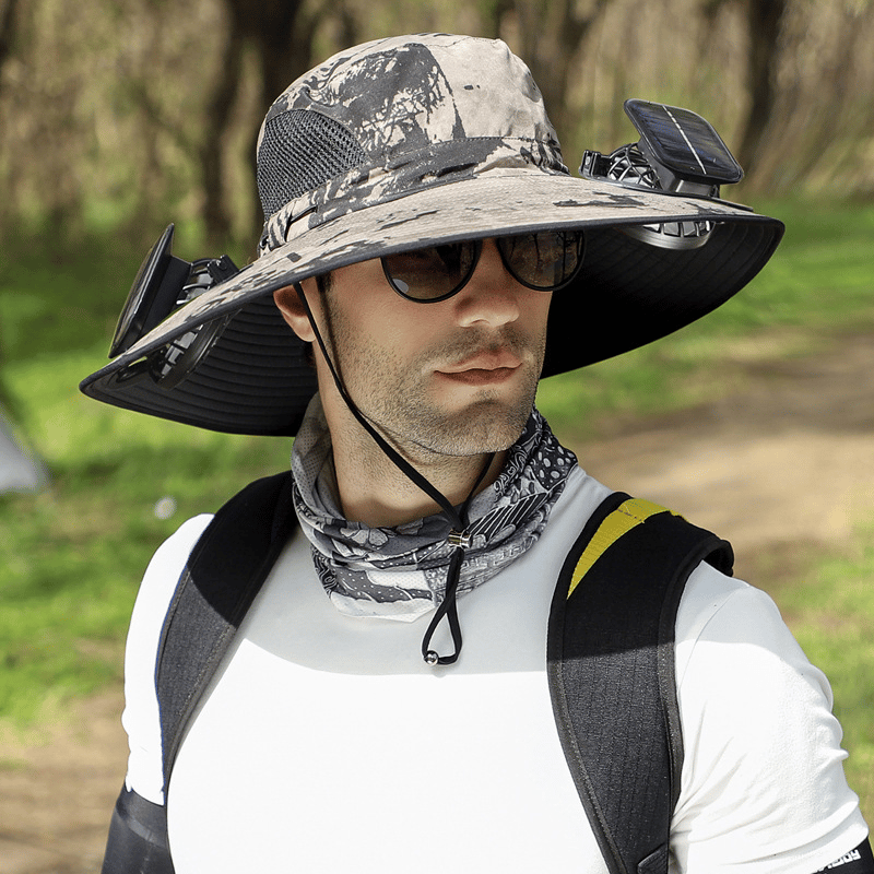 ??Best father¡®s Day Gifts?2025 New Ultralight Solar Fan Sun Hat ¨C Lighter Than a Baseball!?(Only 11oz)£ºJapanese Design