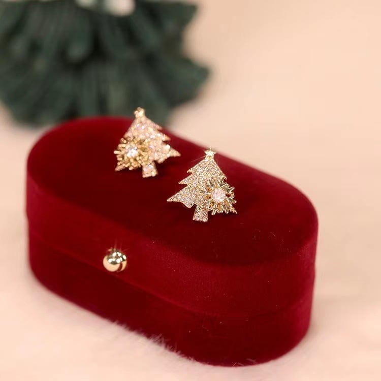 🎁Rotatable Snowflake Christmas Tree Earrings