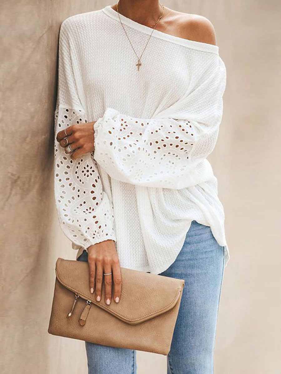Stunncal Loose Long-sleeved T-shirt