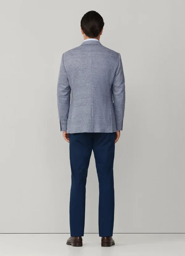 Cotton-Linen Textured Jersey Blazer