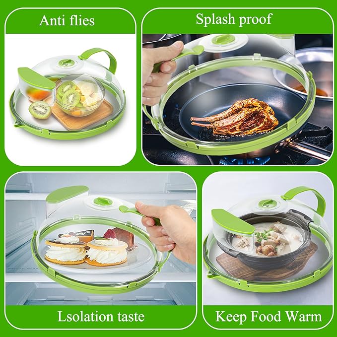 Microwave Splatter Cover with Water Steamer£¬10.2 Inch