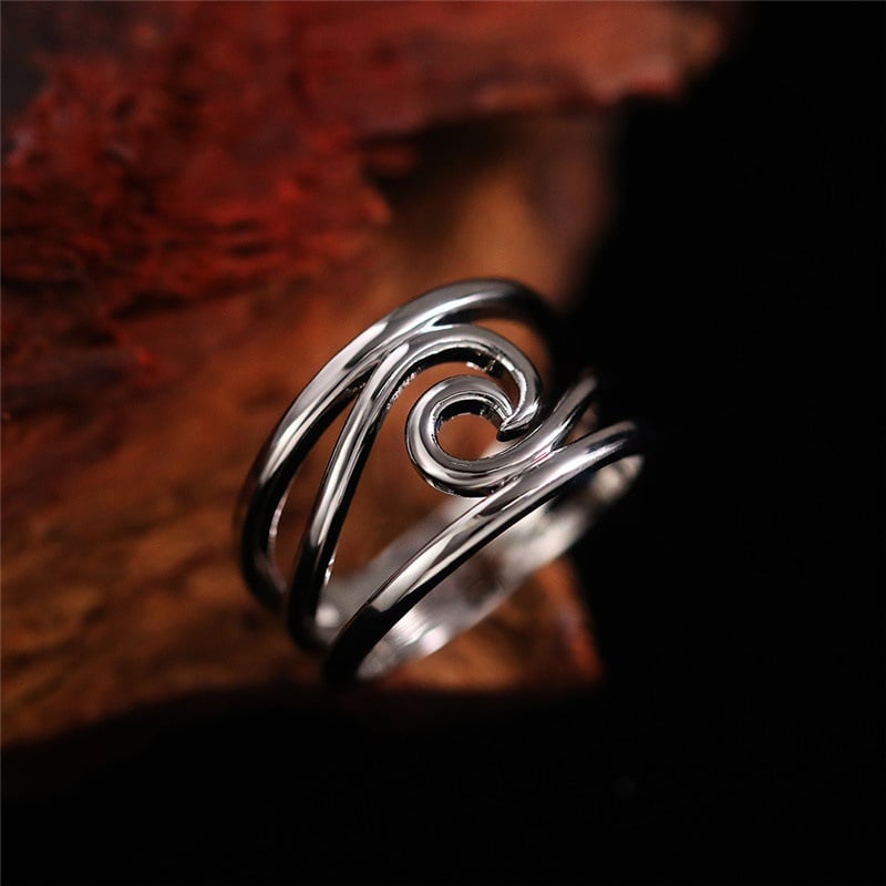 🌊Happiness Comes In Waves Ring💖