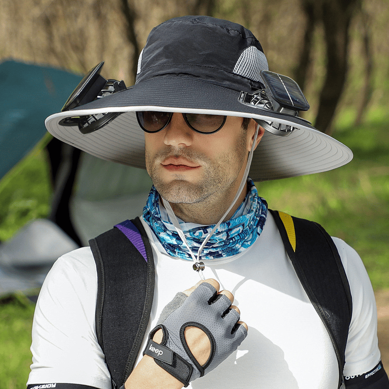 ??Best father¡®s Day Gifts?2025 New Ultralight Solar Fan Sun Hat ¨C Lighter Than a Baseball!?(Only 11oz)£ºJapanese Design