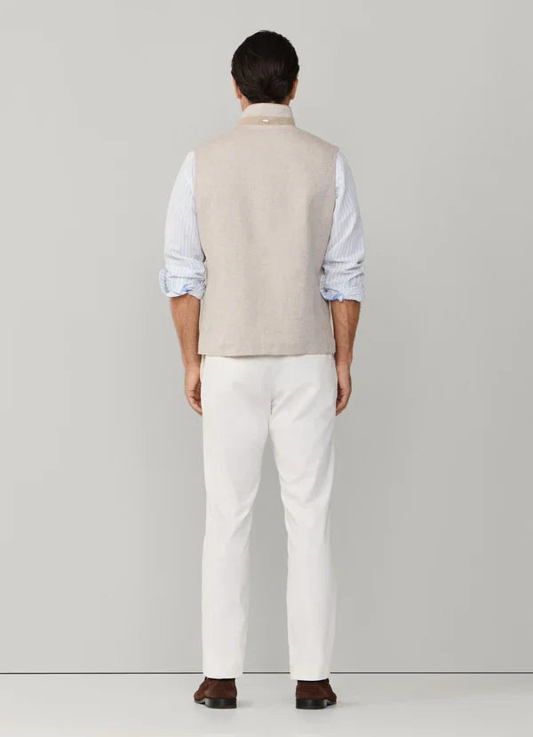 Cotton-Linen Textured Gilet