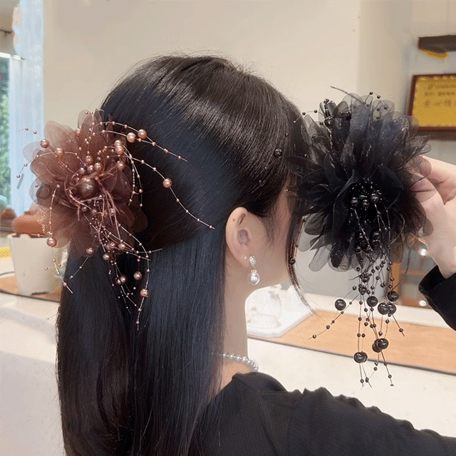 Butterfly Tears Tassel Hair Clip