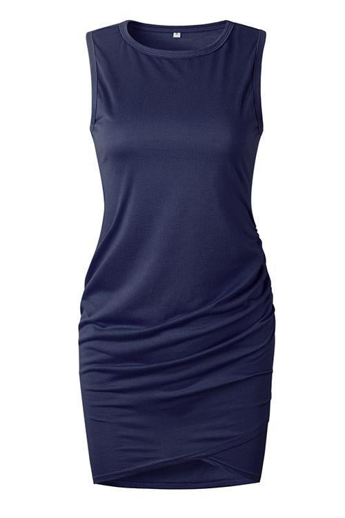 Stunncal Asymmetry Ruched Sheath Mini Dress£¨7 colors£©