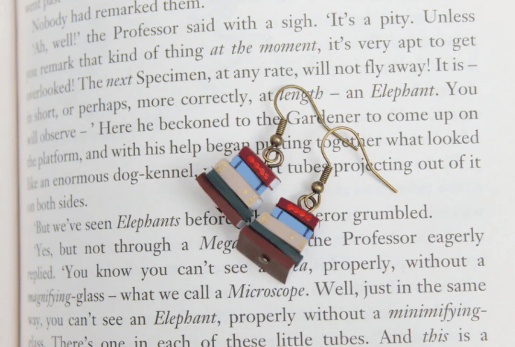 ✨Stack of Books Earrings, Library Colours - Perfect Gift for your book lover friends