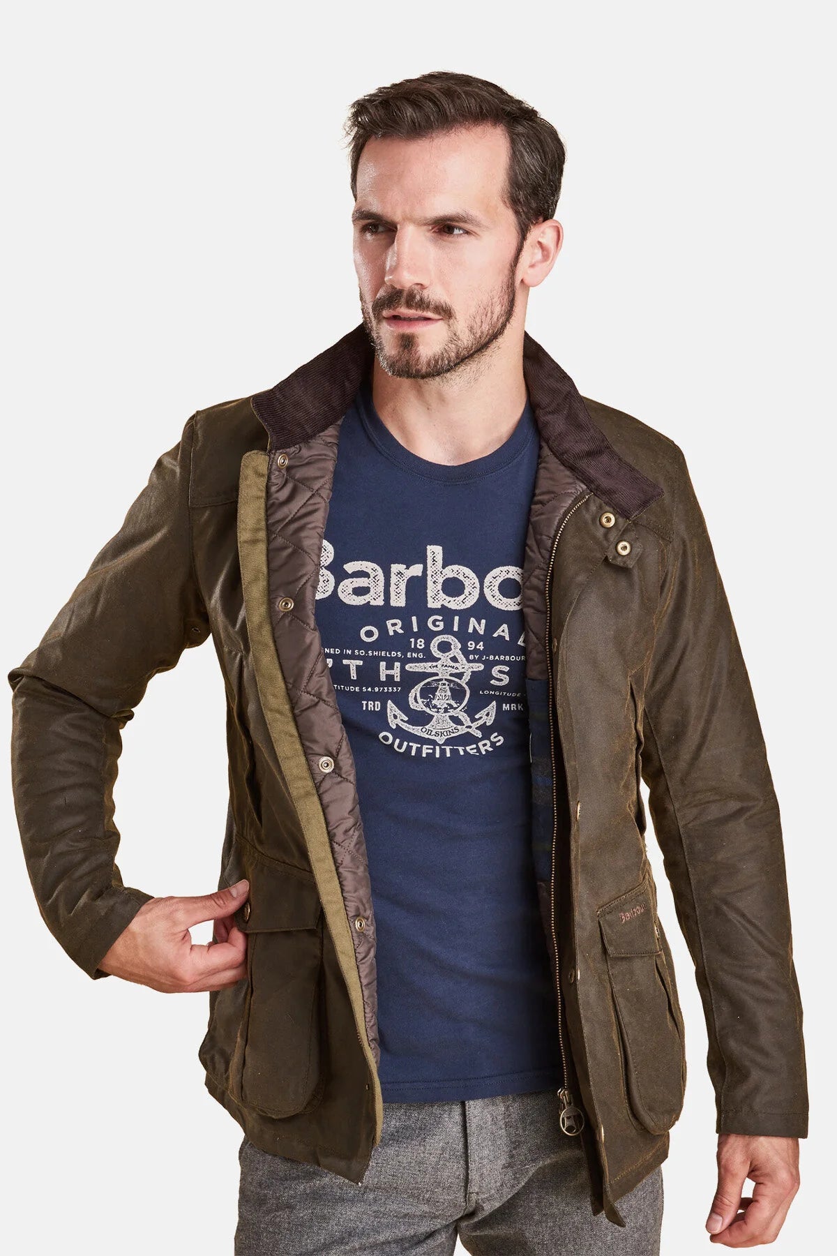 Waxed Jacket - OLIVE