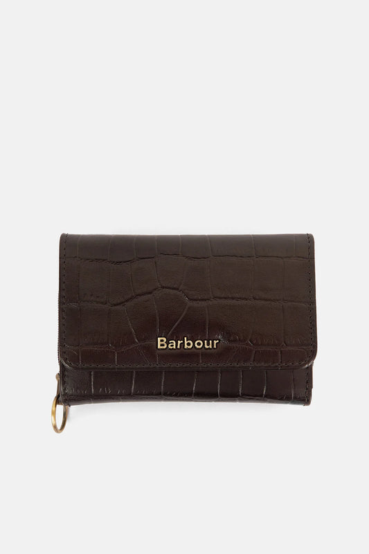 Croc French Purse - BLACK CHERRY