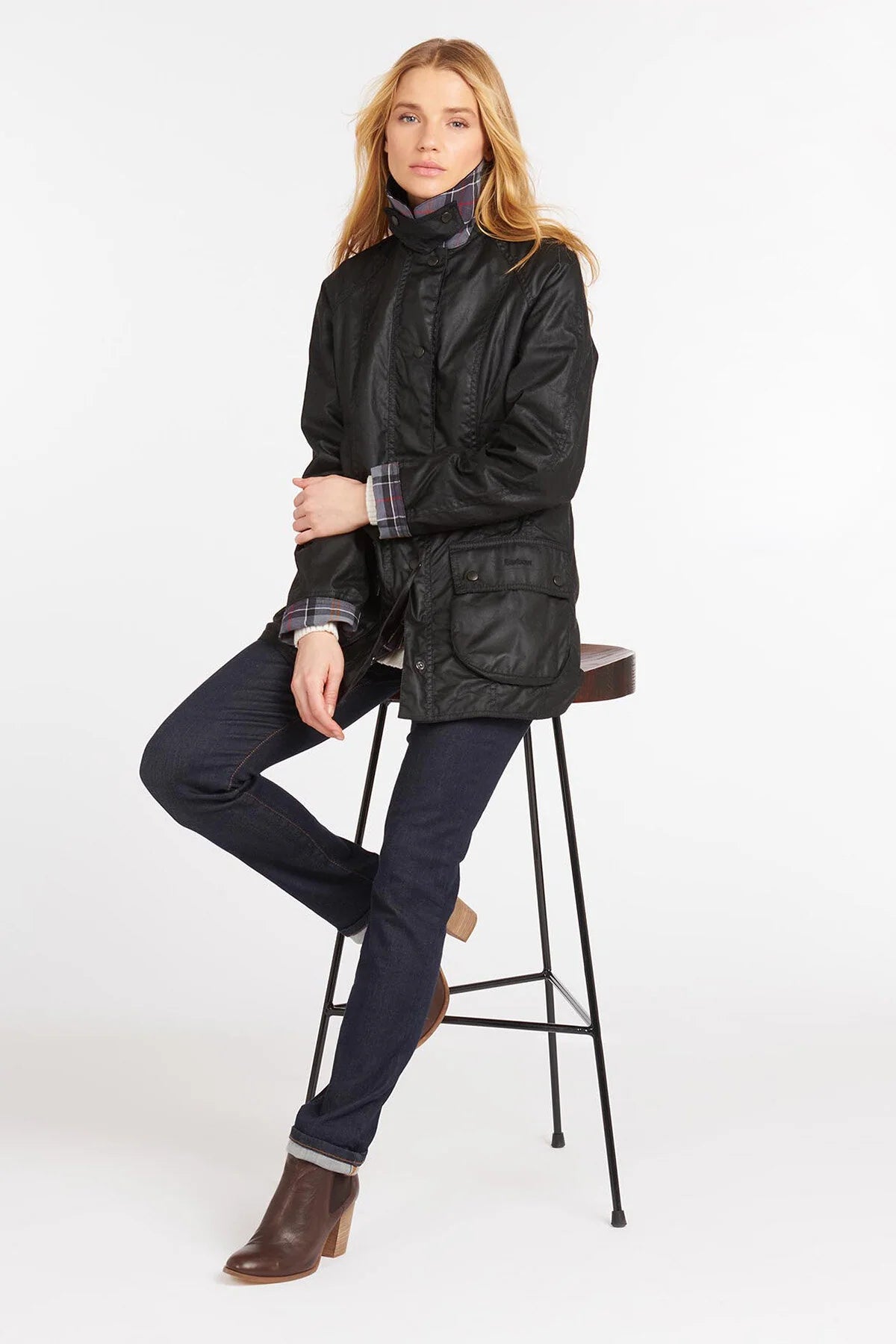 Beadnell Wax Jacket - BLACK