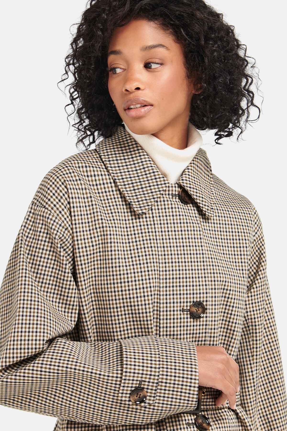 Somerland Check Jacket - POPLAR GREEN MICRO C