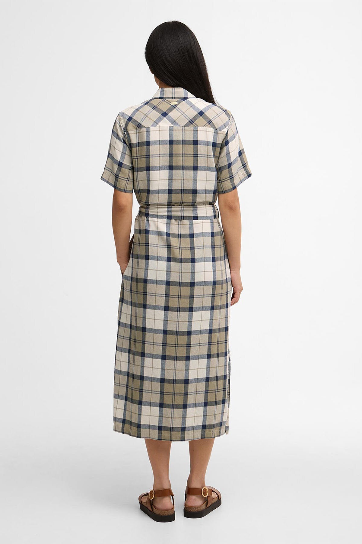 Fern Tartan Midi Dress