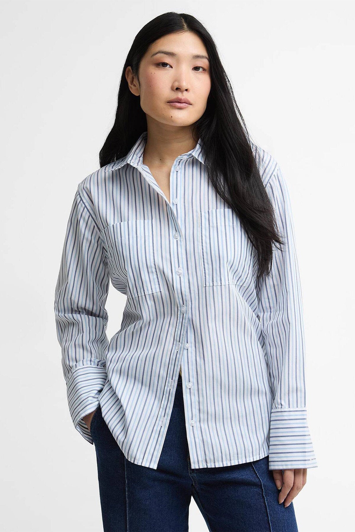 Fawley Striped Relaxed Long-Sleeved Shirt