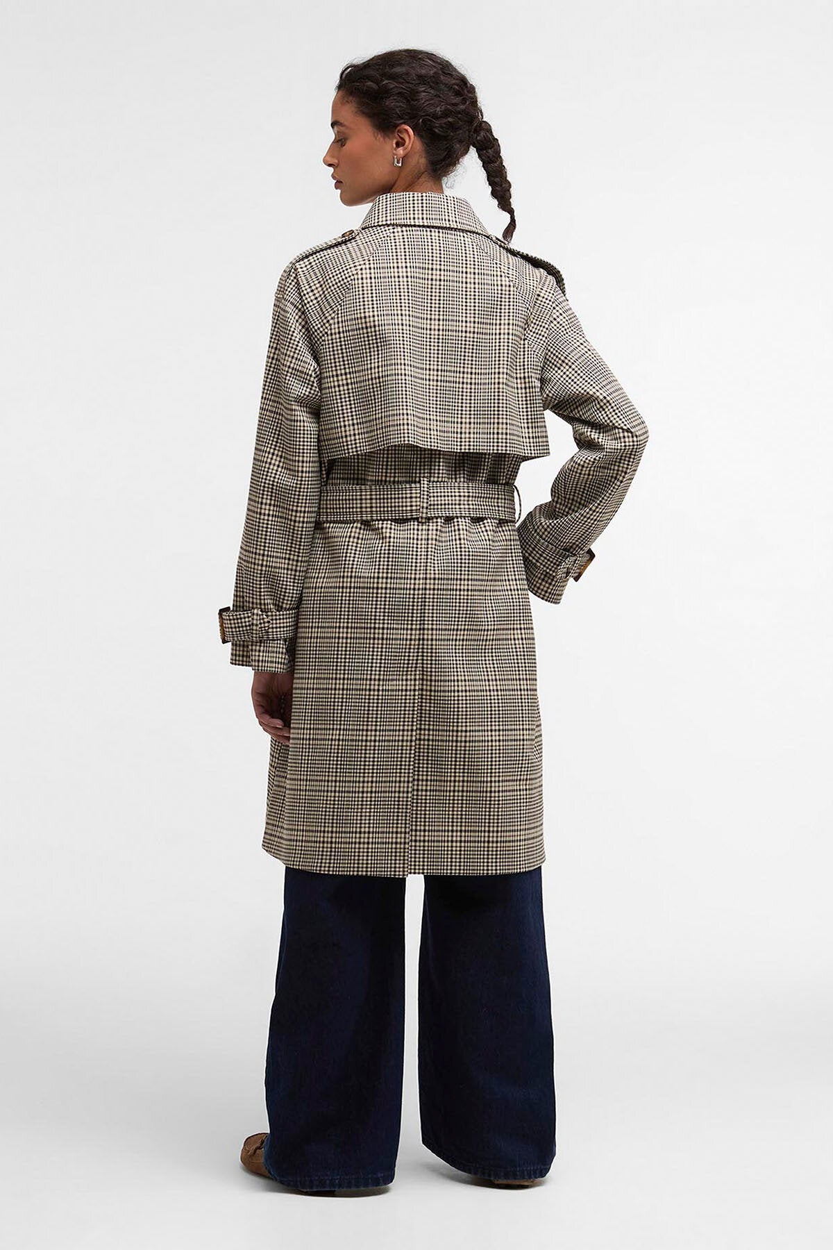 Maia Check Showerproof Trench Coat