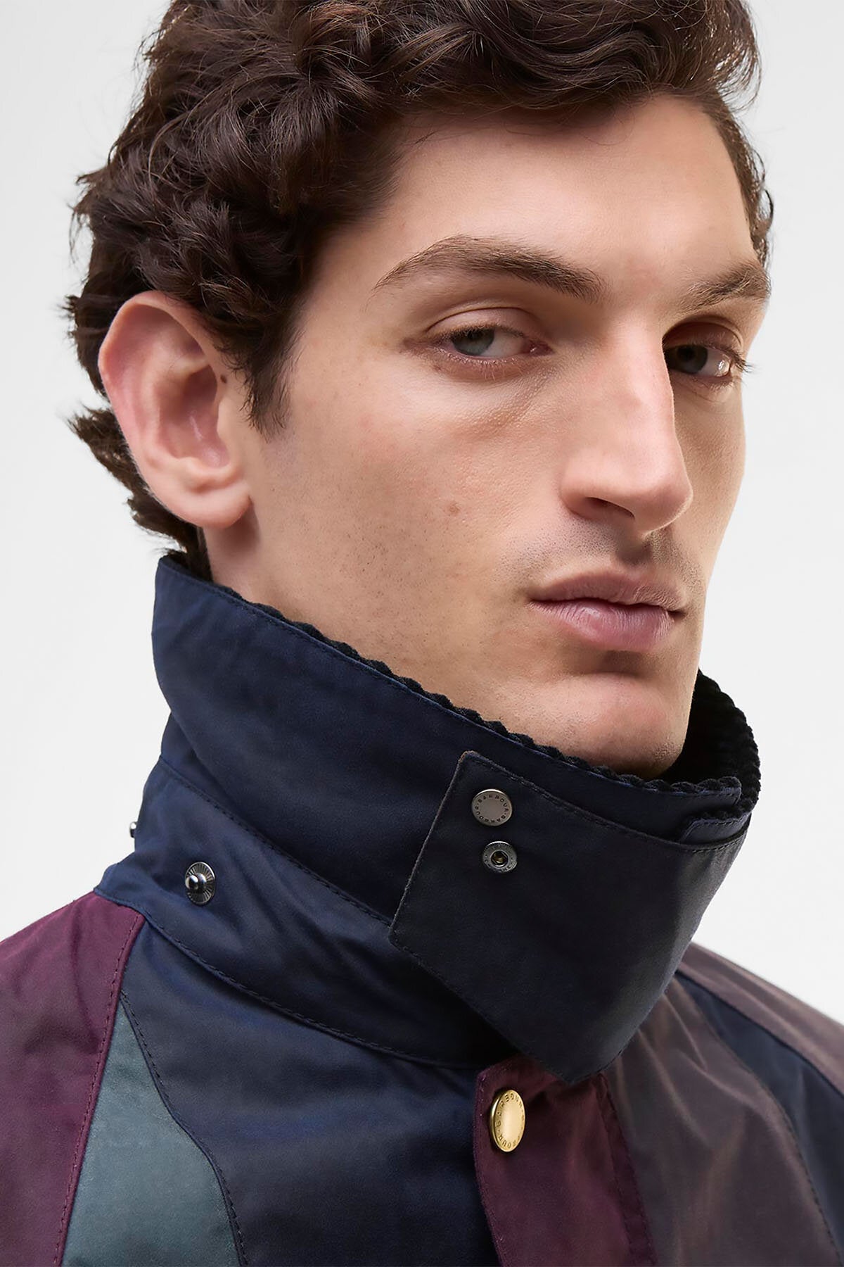 Paul Smith loves Striped Oversized Bedale Waxed Jacket