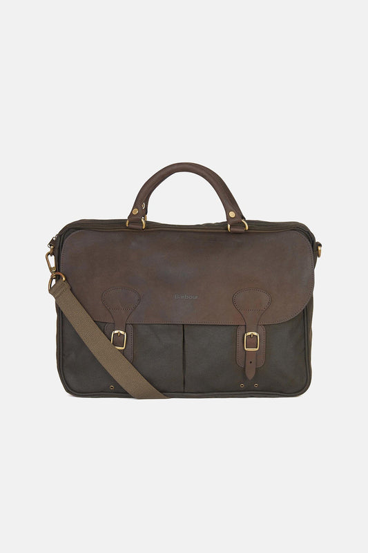 Wax Leather Briefcase