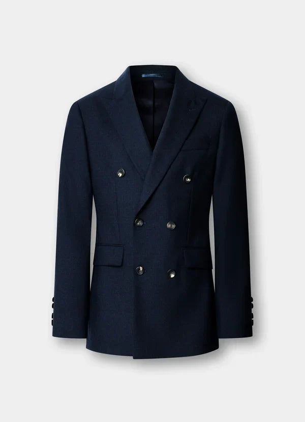 Wool Fresco Double Breasted Suit - Woven In England