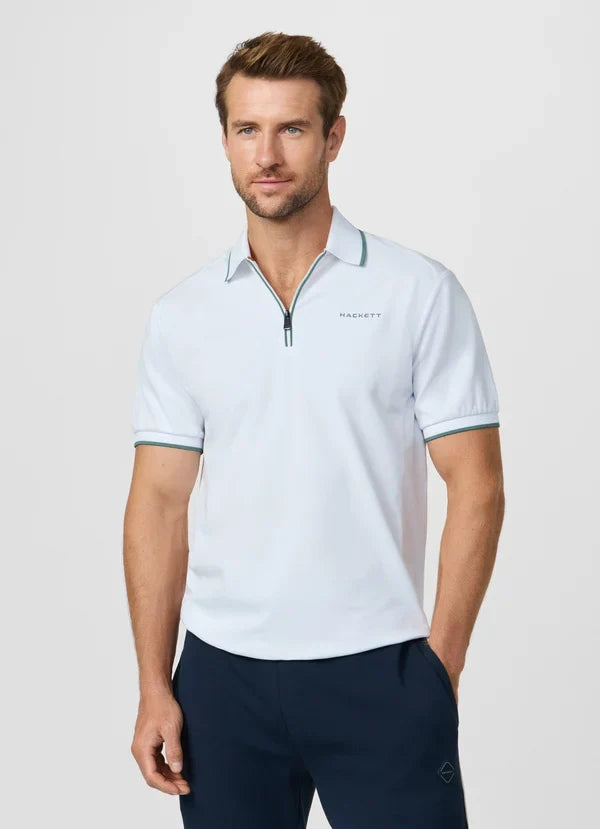 Classic Fit Short Sleeve City Zip Polo