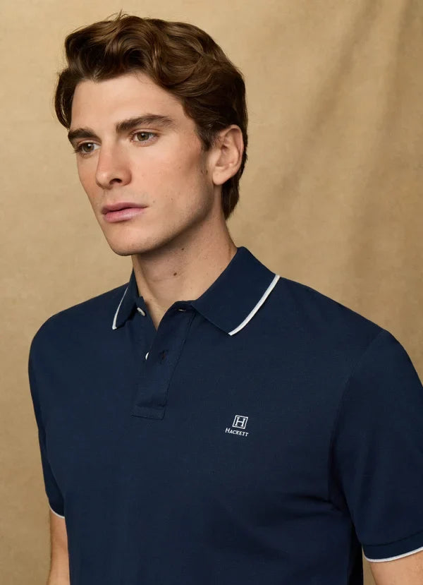Classic Fit Short Sleeve Tipped Polo