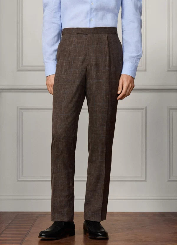 Wool-Silk Prince Of Wales Suit - Woven In Italy