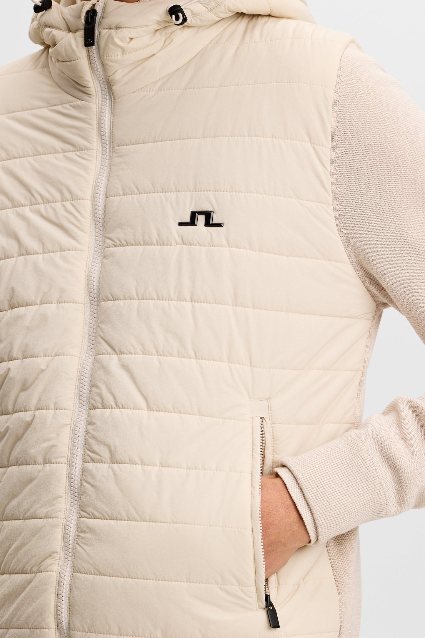 Ebbe Hybrid Knit Hoodie / Moonbeam