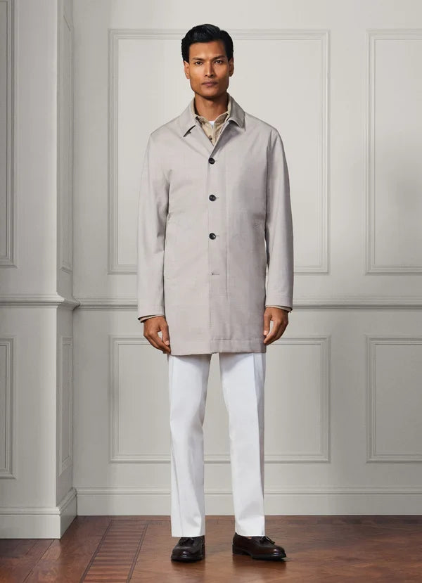 Water Repellant Mac - Woven In Italy